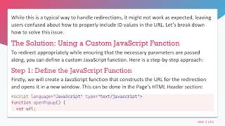 How to Redirect to a Page in Oracle APEX Using JavaScript