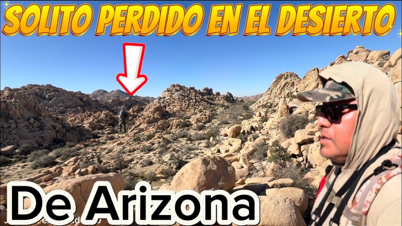Solito perdido en el desierto de Arizona 🥹🥹