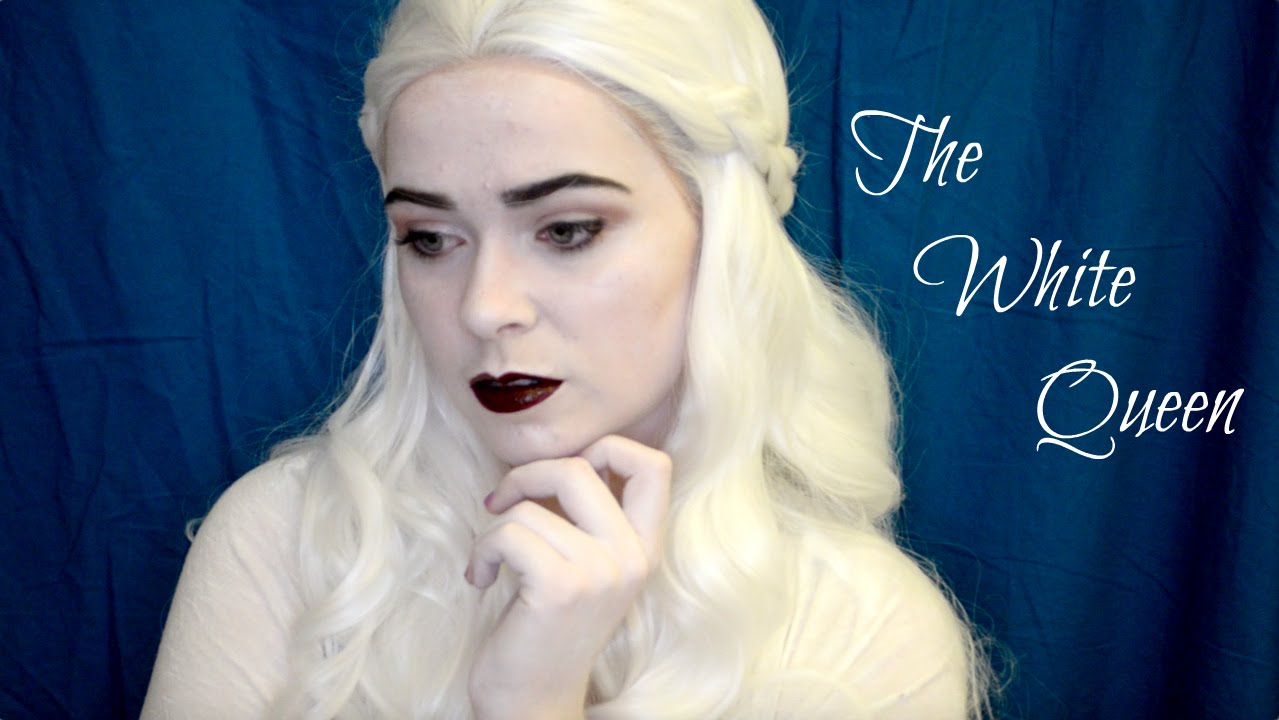 White Queen Costume Makeup ALICE SERIES YouTube