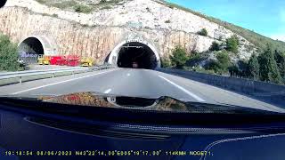 VANTRUE N1 (2023 version) Test footage 1/2: Motorway/highway during day