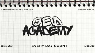 GED Academy for GED Students (English Youtube Channel)