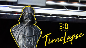 3D Printer Timelapse - Star Wars Darth Vader 4K (Qidi Tech X-Max)