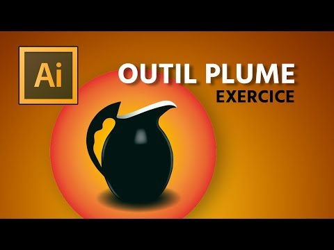 Illustration avec l'outil plume - EXERCICE - [Illustrator tuto]
