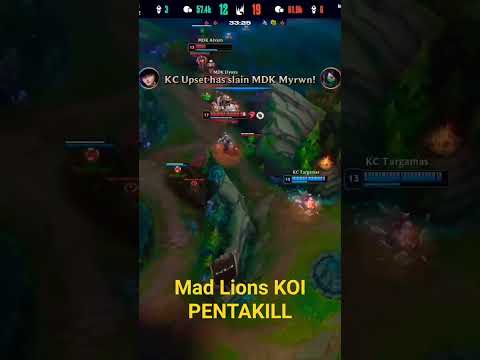Mad Lions KOI vs Karmine Corp PENTAKILL Supa #leagueoflegends #lol #lec #shorts #europe #ibai #Penta