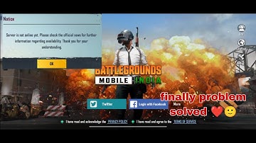 Server is not online yet. bgmi problem solved.