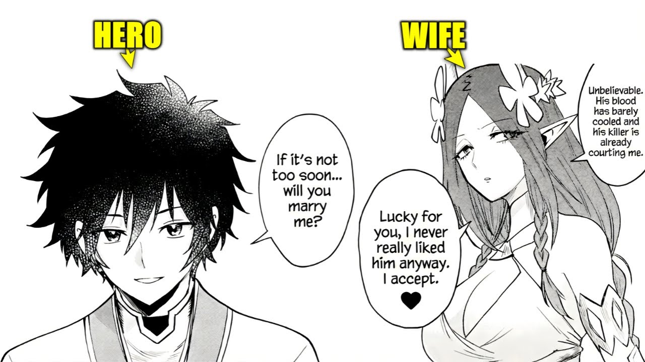 He DEFEATS the DEMON KING and right after ASKS for his WIFE’s HAND in MARRIAGE