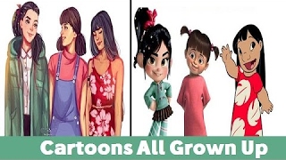 40  Cartoon characters Grown Up