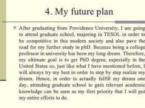 essay about planning for the future