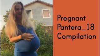 Beautiful Pregnant Russian Pantera_18 Belly Compilation | TikTok