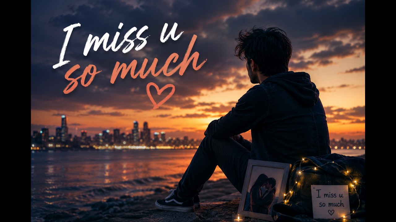 I Miss U So Much ❤️ | Emotional English Love Song (Male Voice)