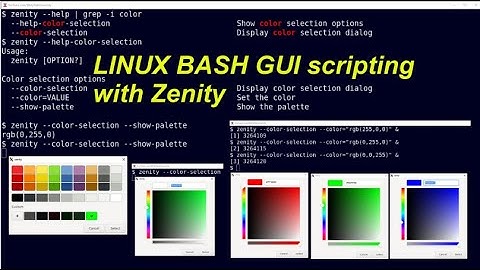 LINUX BASH GUI Scripting with Zenity