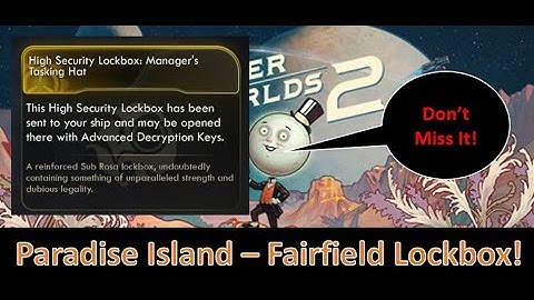 Where to Find a High Security Lockbox in Paradise Island Fairfield in The Outer Worlds 2!