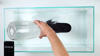 ソックスだけで、足が完全防水に！防水通気ソックス「NONSTOP」防水実験