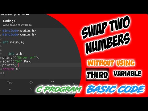 Swap Two Numbers Without Using Third Variable In C #shorts #basiccode #cprogramming