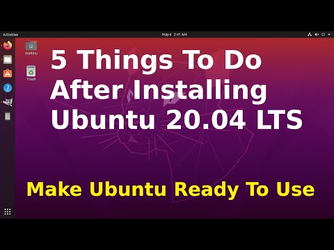 5 things to do after installing Ubuntu 20.04 LTS [2021] | Make Ubuntu 20.04 LTS Ready To Use
