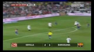 liga bbva 2009 2010 j37 sevilla fc 2 fc barcelona 3