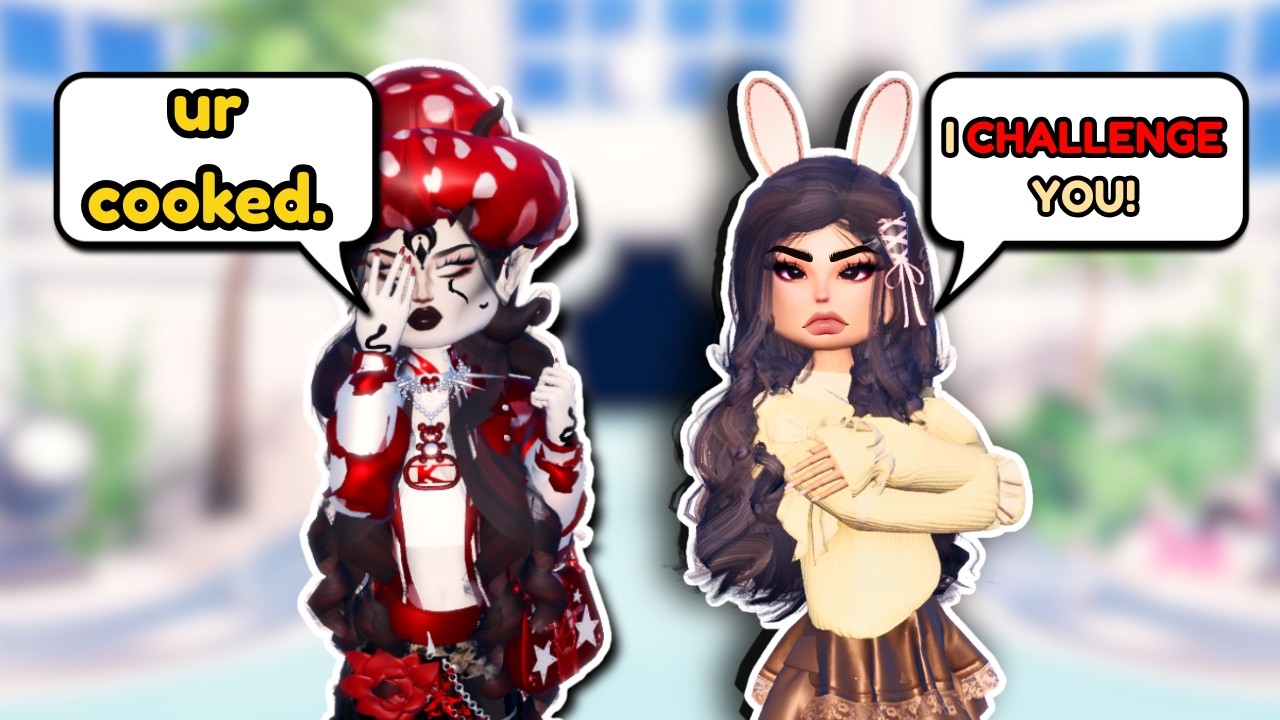 Она пожалела, что сразилась со мной 1 на 1 в Dress, чтобы произвести впечатление | ROBLOX