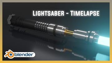 LIGHTSABER Speed Modeling - Shading | Blender 2.8 (EEVEE)