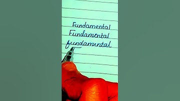 funmental word in ✍️✨Calligraphy fonts #cursive writing  #shorts #trending shorts #viral shorts