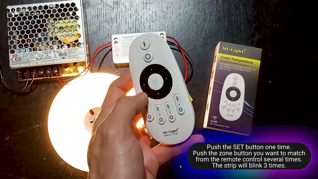 How to link MiBoxer FUT007 multi zone remote to a FUT035S+