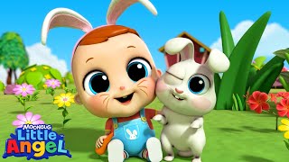 🐣🌷 Easter Fun! Egg Hunt Song |  Little Angel Color Songs & Nursery Rhymes | Learn Colors & Shapes