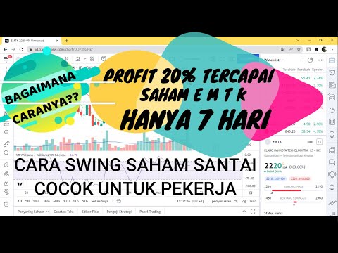 CARA SWING SAHAM SANTAI Profit 20% EMTK Konsisten Cuan Lagi