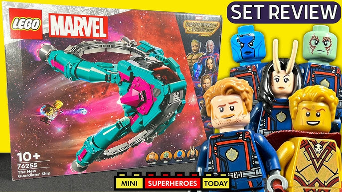  Lego Marvel The New Guardians' Ship 76255, Spaceship Building  Toy with 5 Minifigures, Collectible Model from Guardians of The Galaxy 3,  Displayable Super Hero Gift Idea for Kids and Teens Ages