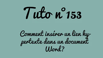 Comment copier un lien hypertexte dans Word ?