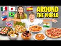 Eating foods from all over the world