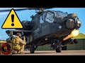 British Apache 'Longbow' AH-64D helicopter accidentally discharges M230 30mm cannon! 💥⚠️