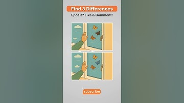 Only Genius Eyes Can Spot All 3 Differences! 🦋👀 | Spot the Difference Challenge #shorts