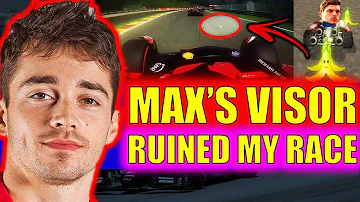 Ferrari Reveal Verstappen RUINED Leclerc's Race: Visor Tape 🍌 F1 News