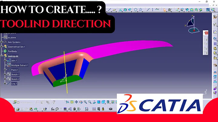 CATIA V5 Tooling Direction | Beginner’s Guide to Plastic Part Design #catiav5 #explore #automobile