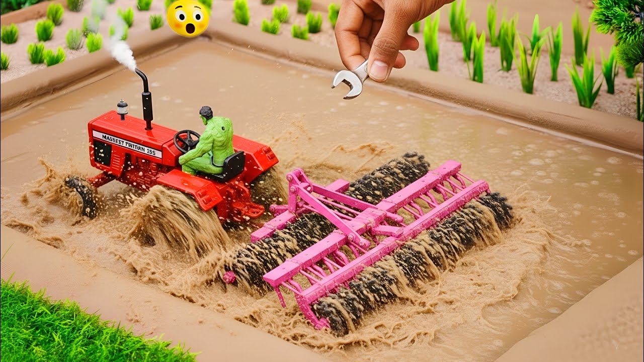 Самая креативная научная идея | Мини-трактор вспахивает грязь @MiniTractor100