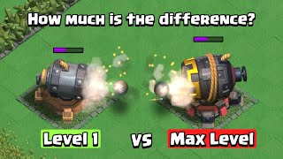 Level 1 Defense VS Max Level Defense | Clan Capital | Clash of Clans