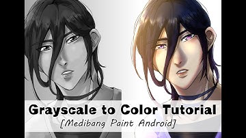Grayscale to Color tutorial [Medibang Paint android]