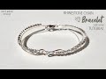 Rhinestone chainwire wrap bracelet tutorial easy bracelet diy bracelet diy jewelry how to make