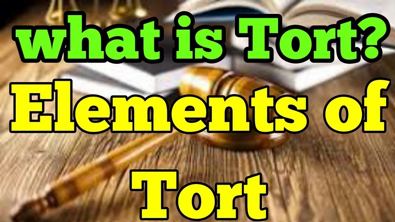 What is tort definition of tort elements of tort tort