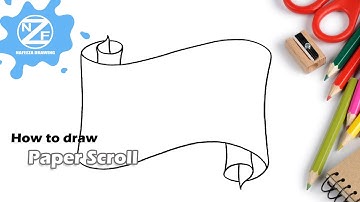 How to Draw Paper Scroll