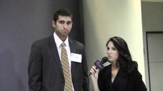 Tommy Cross at Hockey East Media Day 2011