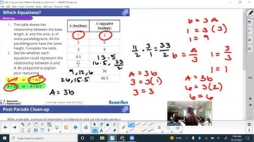 Unit 2 Lesson 8: Which Variable to Solve For Part 1