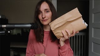 Have A meal With Me! ~ Chicken Shawarma Wrap, Crunchy Sounds & Crinkly Bag ~ Whispered ASMR