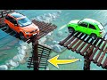 Cars vs broken bridges  beamng drive  ultra long