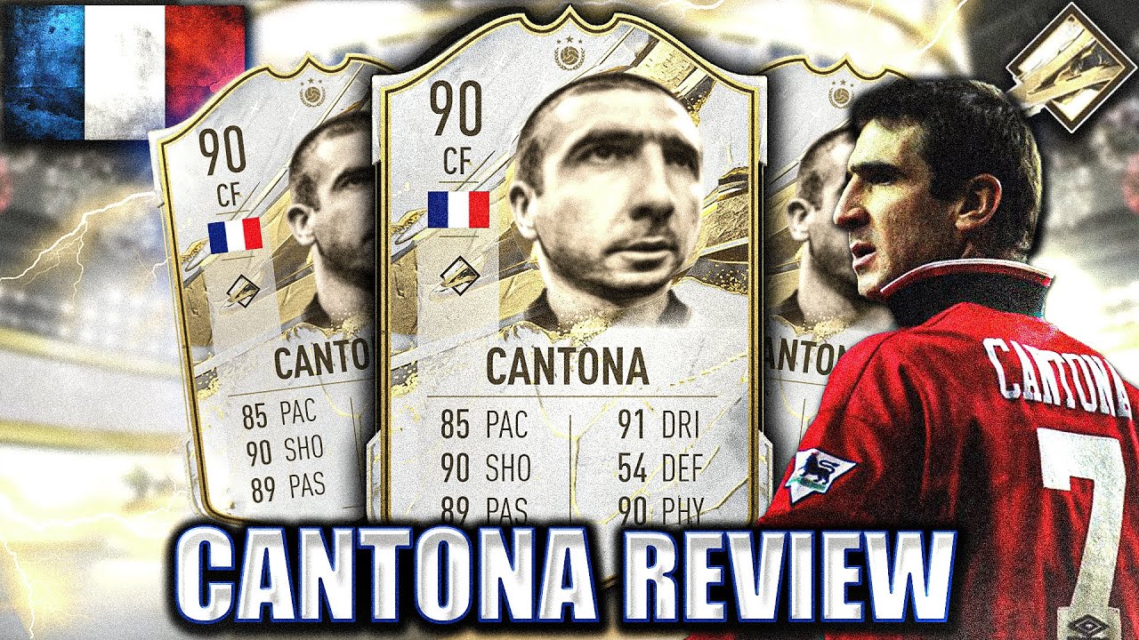 A BIG LAD WITH BIG SKILLZ! 90 MID ICON CANTONA PLAYER REVIEW! FIFA 23 ULTIMATE TEAM