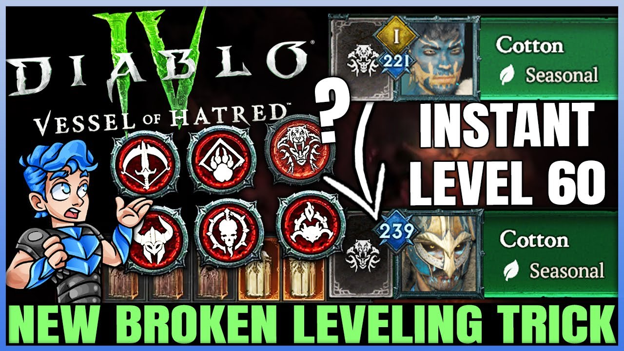 Diablo 4 - Get ANY Class to 60 INSTANTLY - Fast & Easy Season 6 Alts ...