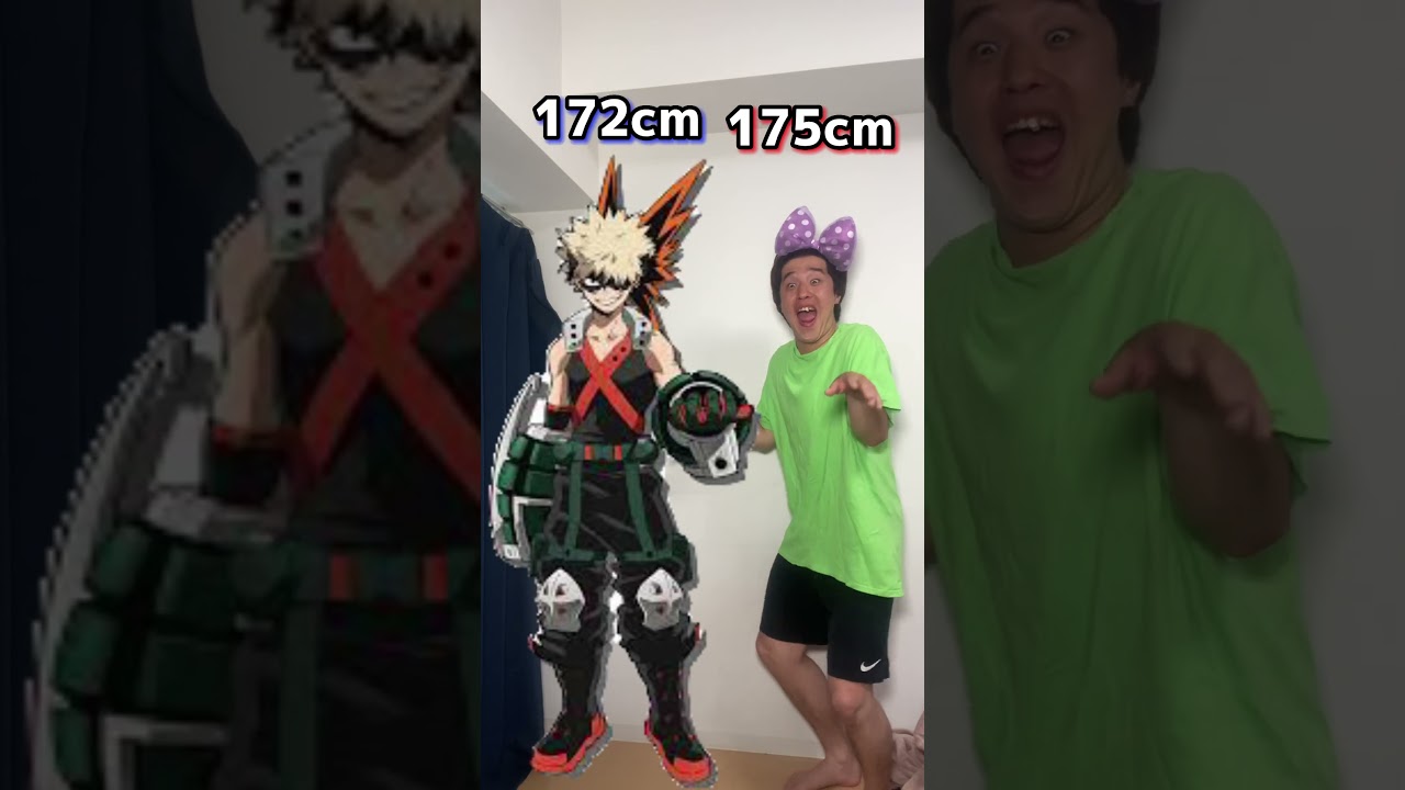 Shoma vs My Hero Academia Character height comparison #myheroacademia Academia #shorts