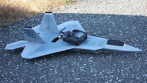 RC F-22 Raptor Crash with HD camera onboard