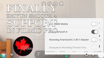 Filmic Pro Now Supports Zhiyun Smooth 4!!!  FINALLY!