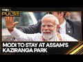 Pm modi in assam first indian prime minister to stay at assams kaziranga park  wion pulse