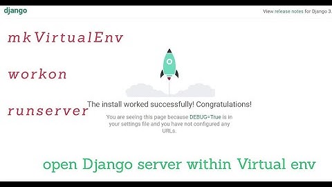Django setup on Virtual Env